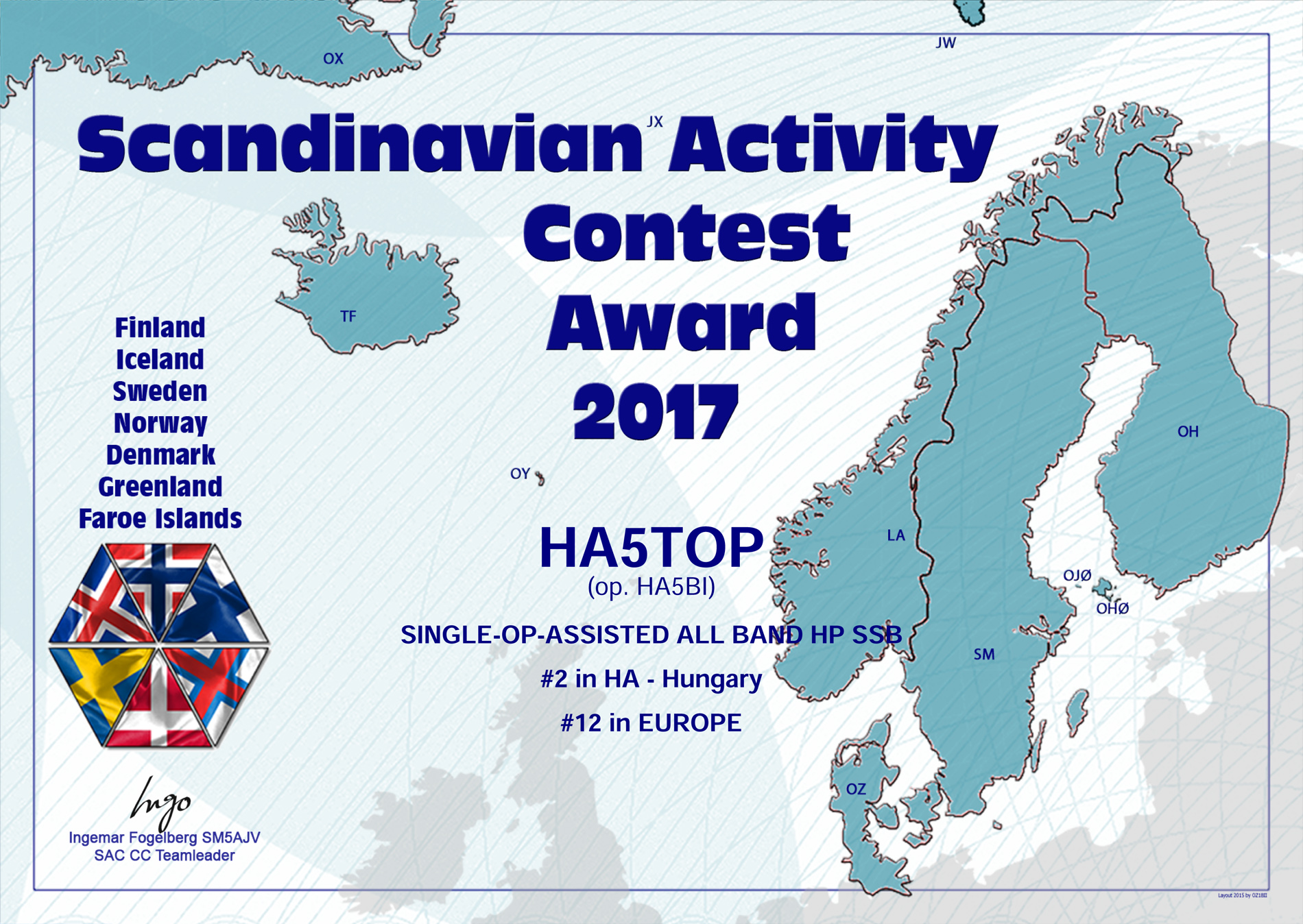 Scandinavian Activity Contest 2017